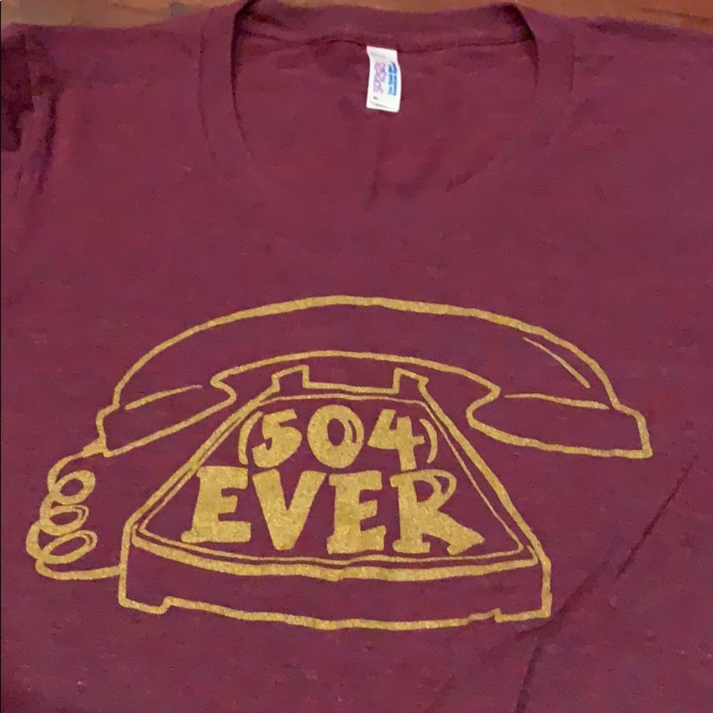 New Orleans Maroon Short Sleeve T-Shirt - 504 Ever